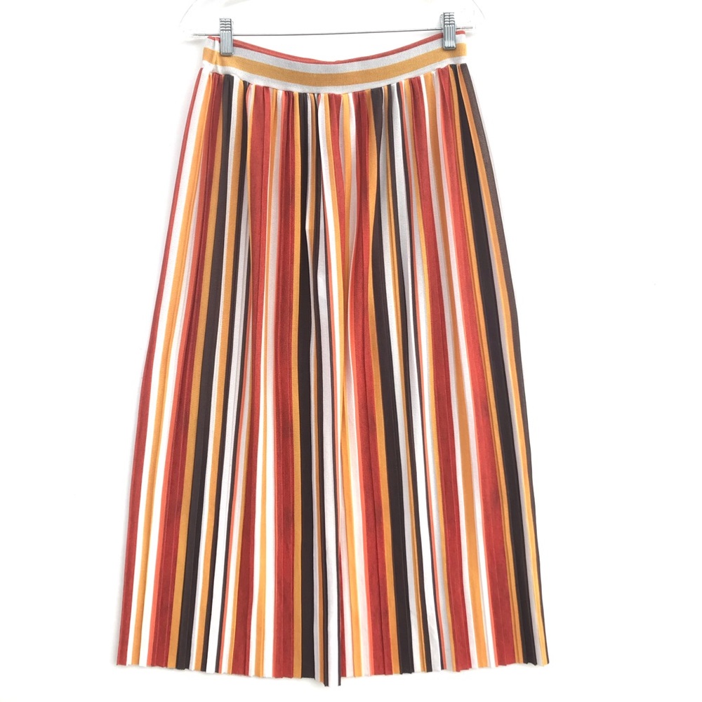 Zara Multicolor Striped Maxi Skirt